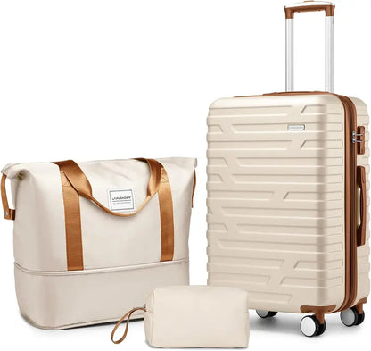 6-Piece Lightweight Expandable Hardshell Luggage Set  TSA-Approved Carry-On & Checked Suitcases with Spinner Wheels