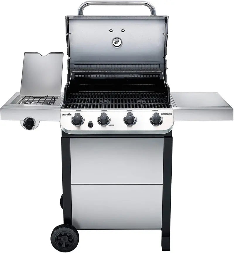 Char-Broil Performance 4-Burner Propane Grill  Stainless Steel Cart-Style Gas Grill with Even Heat Control