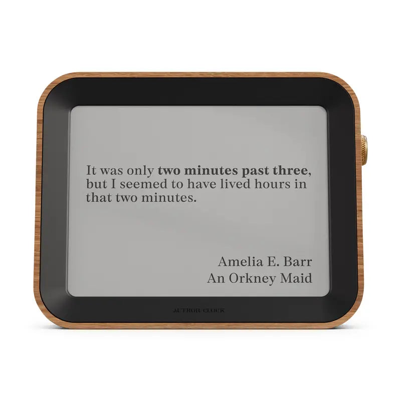 Author Clock  Large Format Literary-Themed Wall Clock