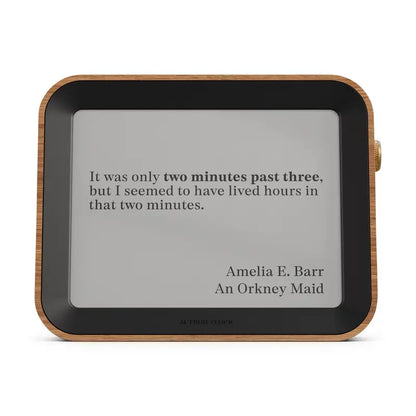 Author Clock  Large Format Literary-Themed Wall Clock