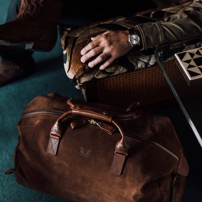 Suede Weekender - Tobacco Brown