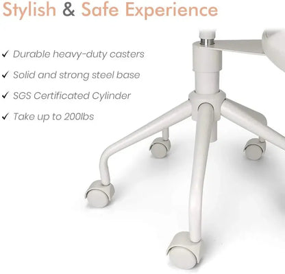 Pipersong Ergonomic Meditation & Desk Chair  Cross-Legged Design with Adjustable Height & Lumbar Support