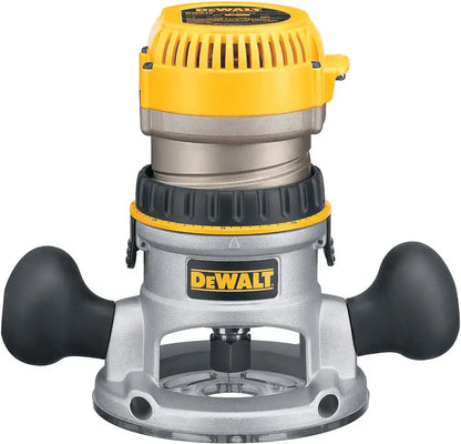 DEWALT DW616 Fixed-Base Router  1.75 HP Precision Woodworking Tool in Yellow