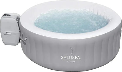 Inflatable 24 Person Hot Tub  71″ x 26″, Dual Covers (Thermal + Standard), Portable Spa