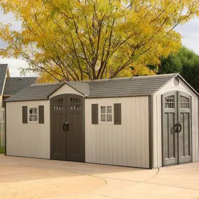 20′ x 8′ Heavy-Duty Outdoor Storage Shed  Weather-Resistant Garden & Tool Enclosure