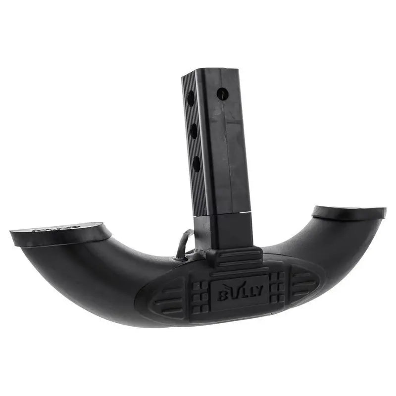 BULLY Black Bull Hitch Step with LED Brake Light, Stainless Steel, Fits 2″ & 1-1/4″ Receivers