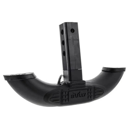BULLY Black Bull Hitch Step with LED Brake Light, Stainless Steel, Fits 2″ & 1-1/4″ Receivers