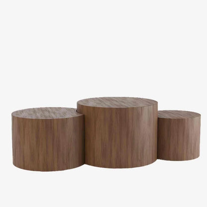 Lot de 3 tables basses rondes design Rh a