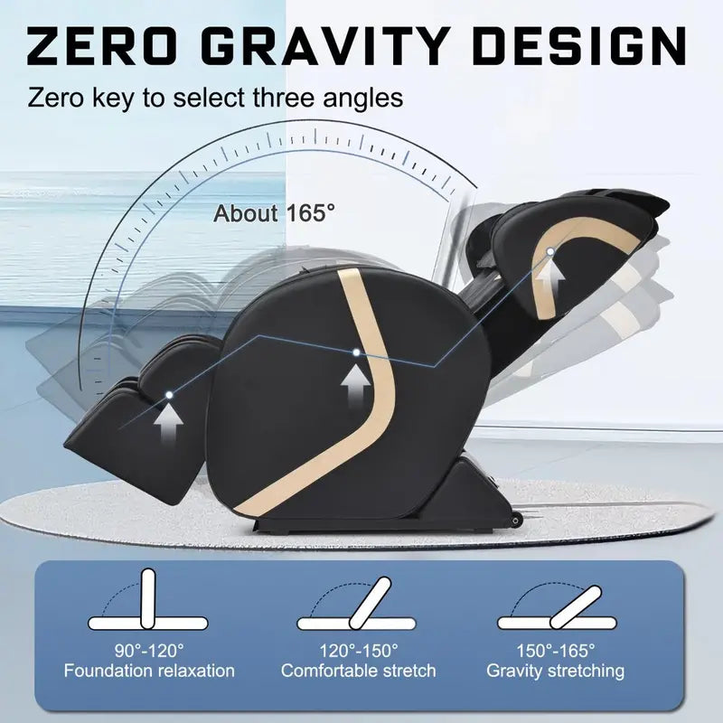 Molylex 2023 Small Massage Chair with Zero Gravity, Full Body Massage Chair with Heating, Airbags
