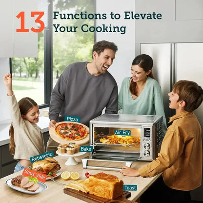 13-in-1 Smart Air Fryer Toaster Oven with App & Voice Control  32-Quart Convection Countertop Oven