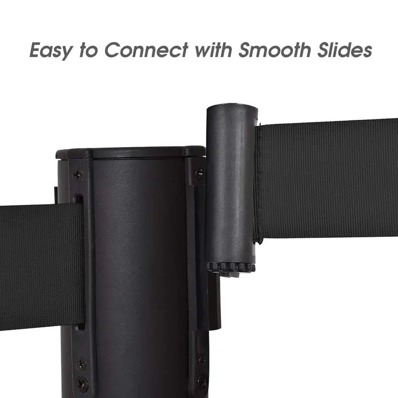 6-Piece Retractable Belt Stanchion Set for Crowd Management and Event Layouts