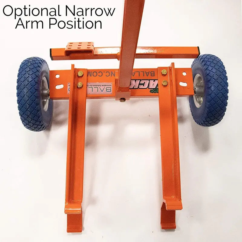 Ballard Super Jack Pro Mower Lift  High-Visibility Orange, Heavy-Duty Stand-Up Jack for ZTRs and Walk-Behinds