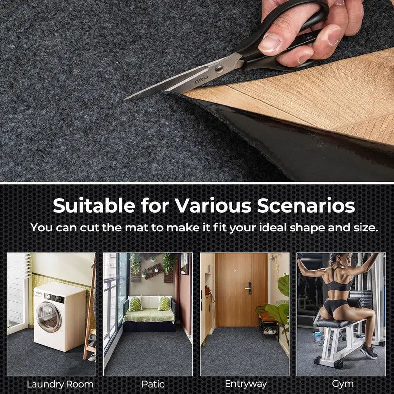Heavy-Duty Garage Floor Mat  Protective, Non-Slip Surface for Workshop or Driveway