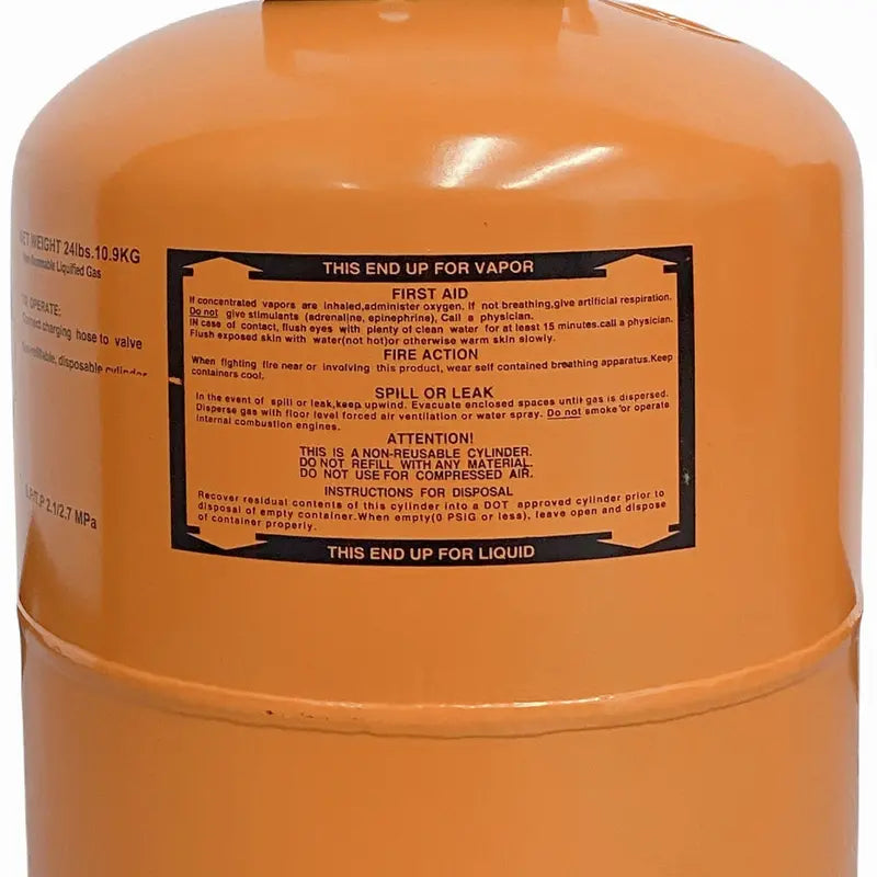 24 lb R404A Refrigerant Cylinder  Standard Charge for Walk-In Coolers & Freezers