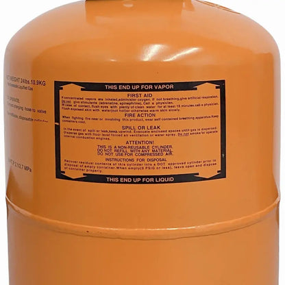 24 lb R404A Refrigerant Cylinder  Standard Charge for Walk-In Coolers & Freezers