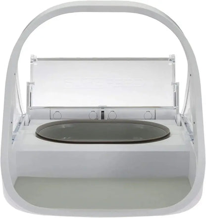 SureFeed Microchip-Activated Pet Feeder  Dual-Chamber Design for Wet and Dry Food, Lightweight Build, Includes Absorbent Pet Towel