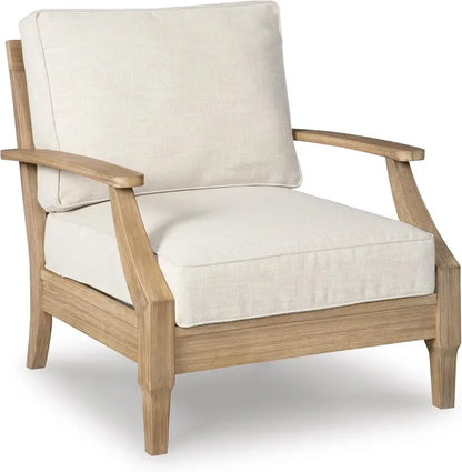 Coastal-Inspired Outdoor Eucalyptus Terrace Sofa Set