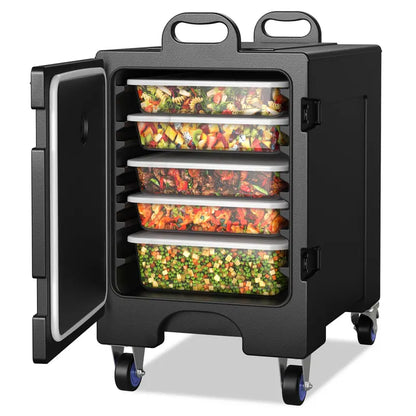 Heavy-Duty Insulated Food Pan Carrier  Holds Five Full-Size Gastronorm Pans, Thermal Retention Design