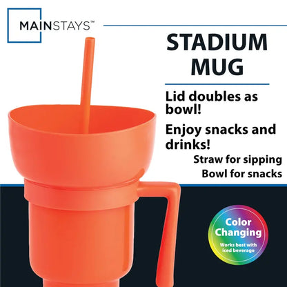 Mainstays Stadium Tumbler 32 fl oz, Coral