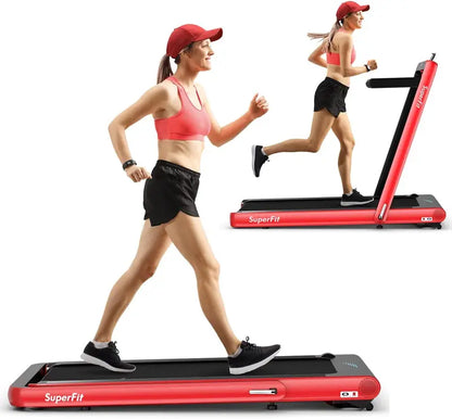 Dual-Function Folding Treadmill  4.75HP Under-Desk Model with App Compatibility