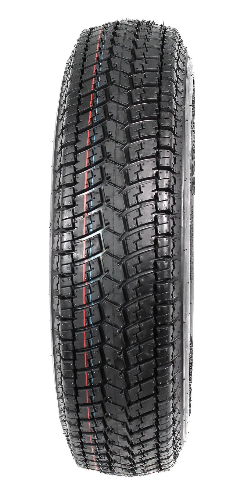 2-Pack ST175/80D13 Trailer Tires on White Spoke Rims  Load Range C, 5-Lug Mounting
