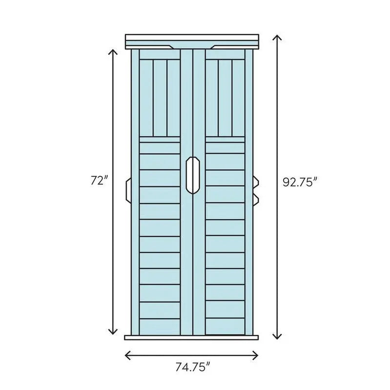 Durable 6’3″ × 5’6″ Resin Outdoor Storage Shed
