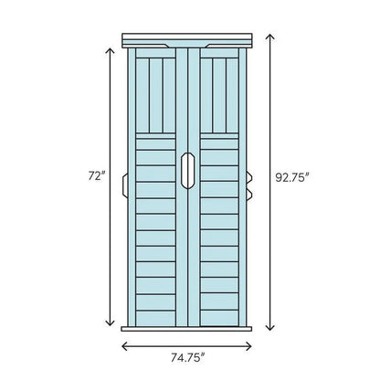 Durable 6’3″ × 5’6″ Resin Outdoor Storage Shed