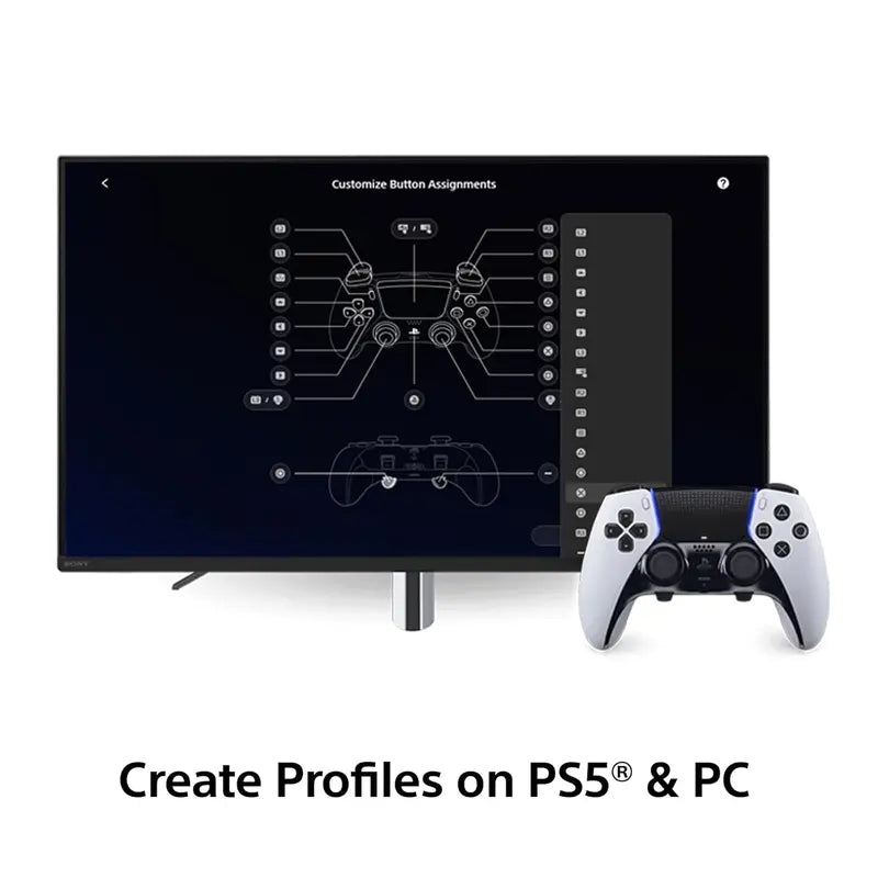 PlayStation DualSense Edge Controller  Premium Modular Wireless Gamepad for PS5