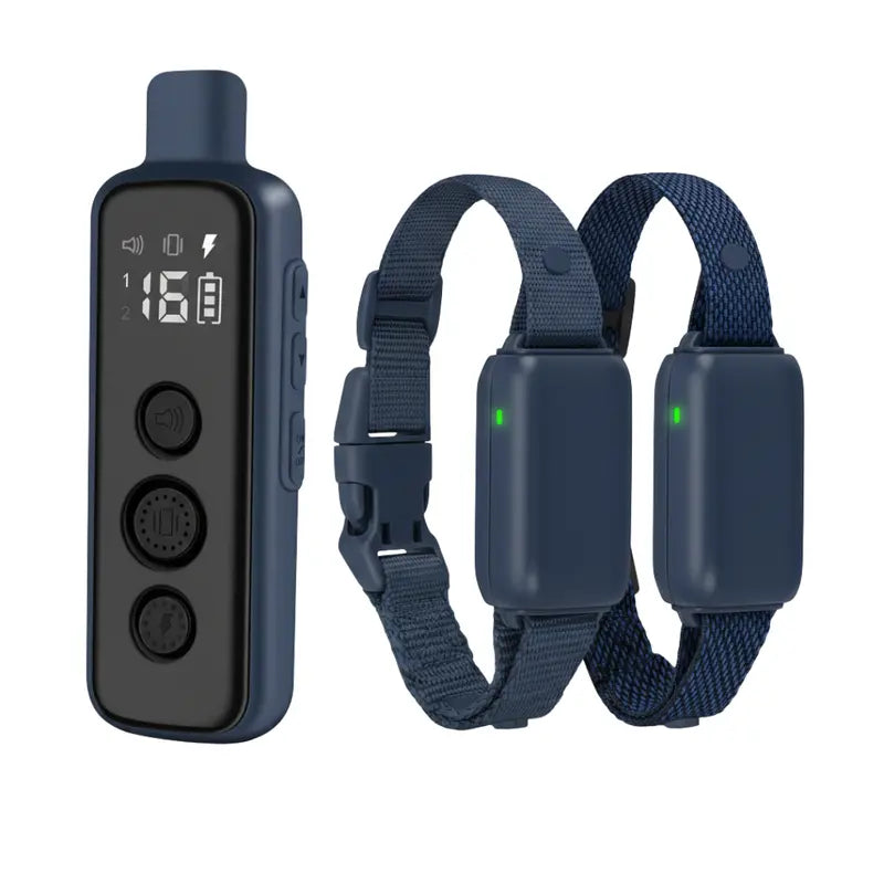 Dual-Dog Training Collar Kit with Single Remote Control and Independent Channel Settings
