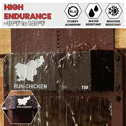 RUN-CHICKEN Door (Brown) Automatic Chicken Coop Door Opener with Timer