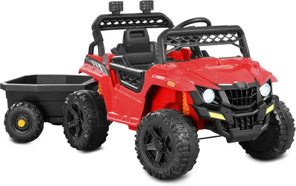 Kids’ Black Electric UTV Ride-On Vehicle with Realistic Design and Safe Speed Control