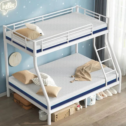 Cyranture Heavy-Duty Twin-over-Full Metal Bunk Bed  Reinforced Guardrails & Sturdy Frame