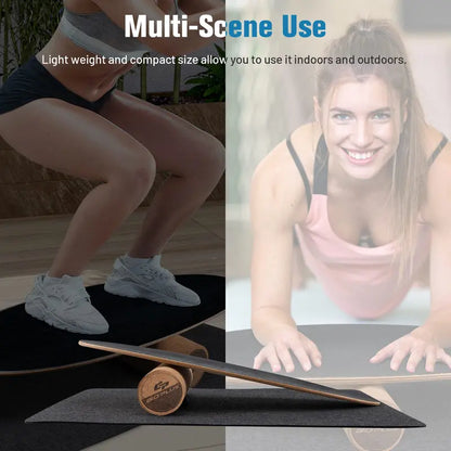High-Capacity Balance Board  500 LB Trainer for Core Stability, Coordination, and Skateboard Skills