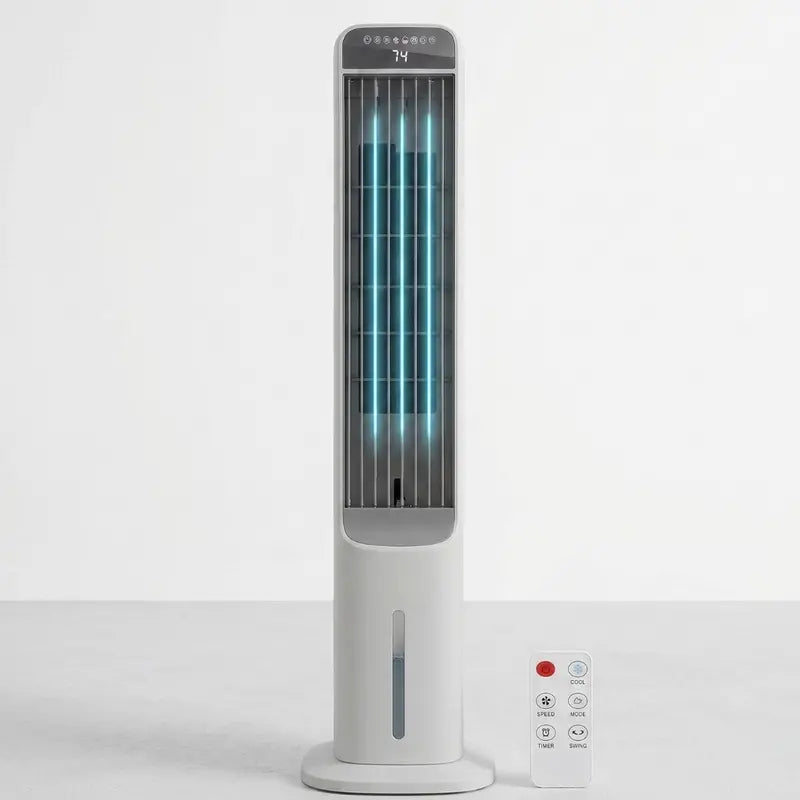 Tower-Style Evaporative Cooler Fan  3 Speeds, 4 Preset Cooling Modes