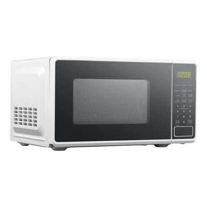 Mainstays 0.7 Cu. Ft. Countertop Microwave Oven  700-Watt, Compact White Appliance with Simple Controls