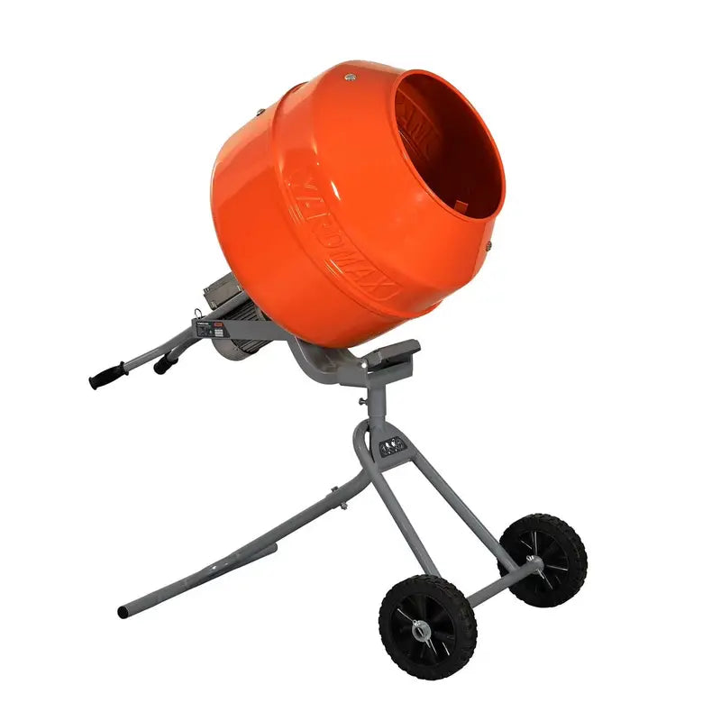 YARDMAX YM0146 5.0 cu. ft. Portable Concrete Mixer  Electric Drum Design