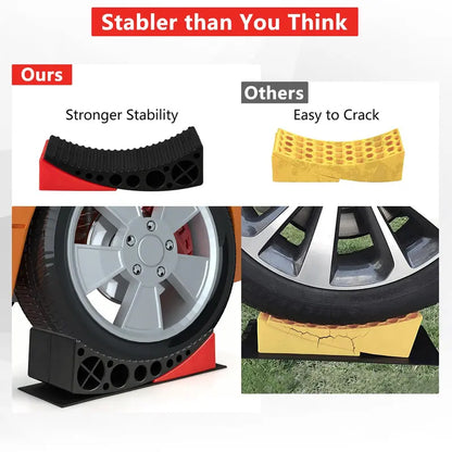 RV Camper Leveling Blocks  2-Pack Adjustable Stabilizers