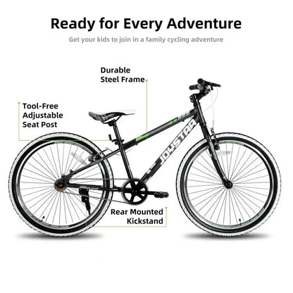 Joystar Lubbock 20/24-Inch Kids’ Mountain Bike  Single-Speed Trail Bike for Growing Riders