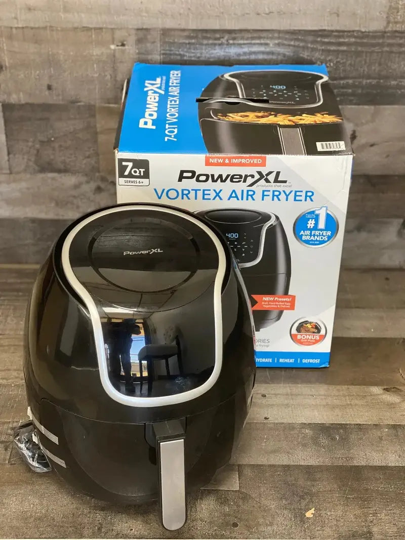 PowerXL Vortex Air Fryer Multi-Cooker  6-Quart Countertop Appliance for Air Frying, Roasting, Baking, Dehydrating & Reheating
