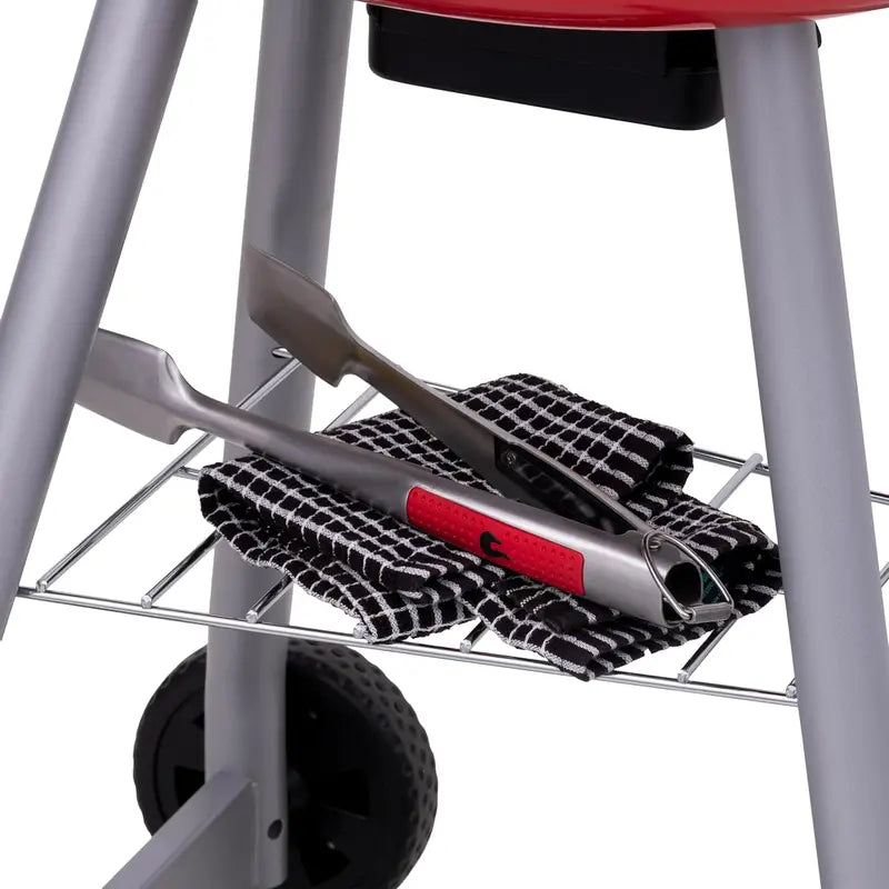 Compact Red Electric Grill for Indoor and Outdoor Cooking
