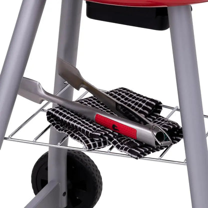 Compact Red Electric Grill for Indoor and Outdoor Cooking