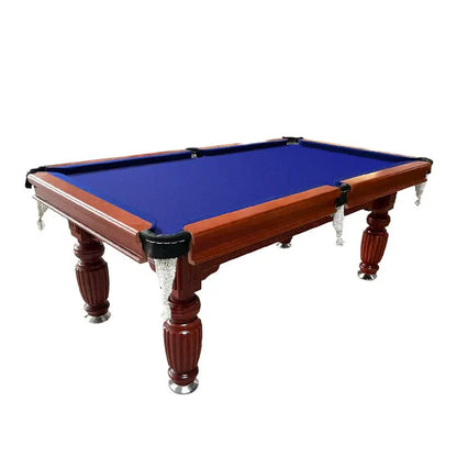 Classic Slate-Finished 8-Foot Pool Table  Walnut Wood Frame with Full Cue & Ball Set for Home Use