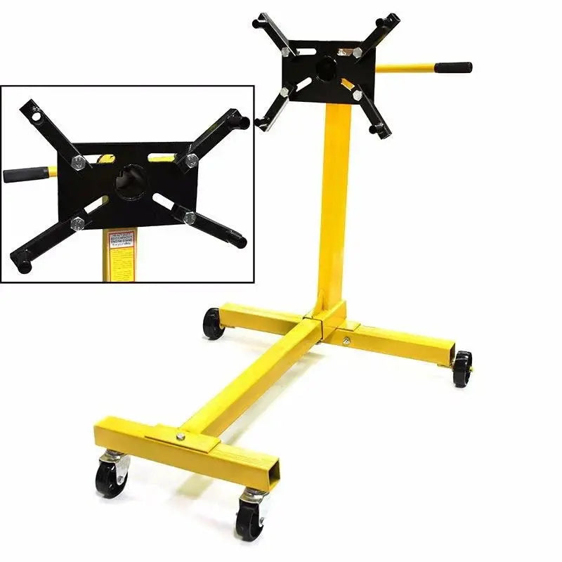 Professional 1000 lb Rotating Engine Stand Hoist  4-Leg Automotive Lift