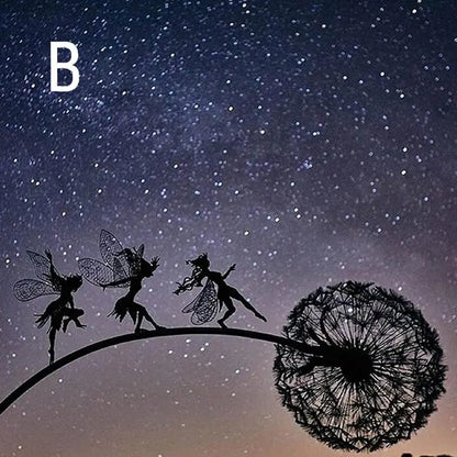 Aeris Dancing Fairy Garden Statue  Rust-Resistant Steel Sculpture with Delicate Wind-Swaying Details
