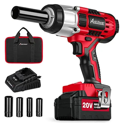 AVID POWER Cordless Impact Wrench, 1/2 Impact Gun with 3A Li-ion Battery