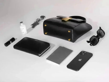 Mini Marly - Cuir Box Blanc Cassé