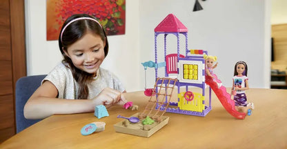 Barbie Skipper Babysitters Inc Climb ‘n Explore Playground 2 Dolls and Playset wth Accessories