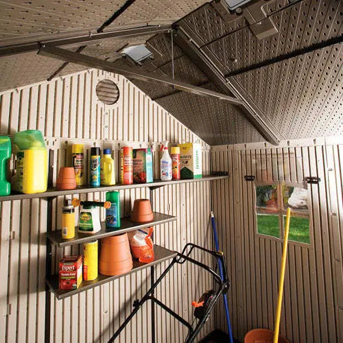Lifetime Outdoor Storage Shed 8×5 ft  Durable HDPE with Steel Reinforcement, Weather-Resistant