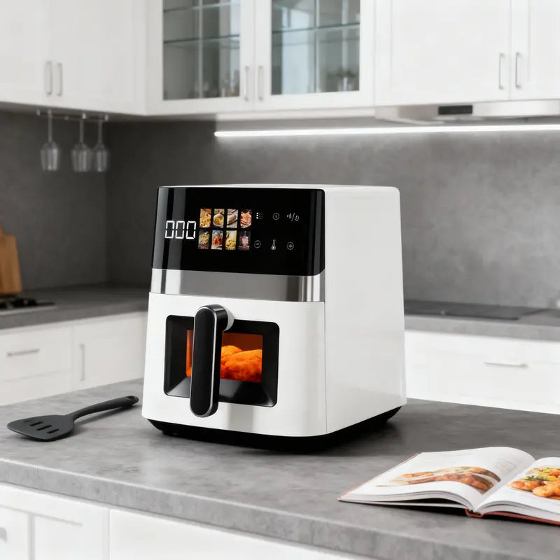 6L Transparent-View Smart Air Fryer  Multifunctional Digital Kitchen Appliance