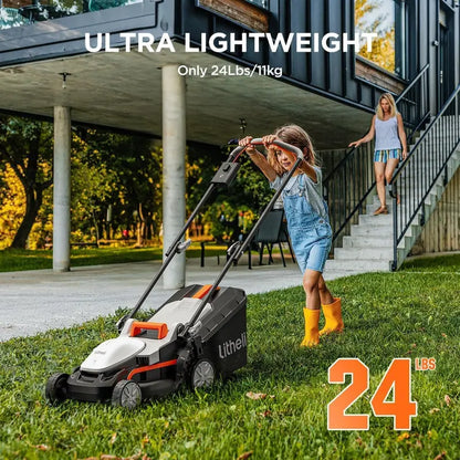 Litheli U20 Handy+ 20V 13″ Compact Cordless Lawn Mower for Small Gardens